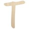 Letter T Uppercase Felt Marker Font Unfinished Wood Shape Piece Cutout for DIY Craft Projects